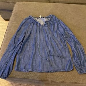 Soft denim shirt. Worn once! Practically brand new.